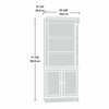 Sauder Palladia Library With Doors Woa , Three adjustable shelves for flexible storage options 416515